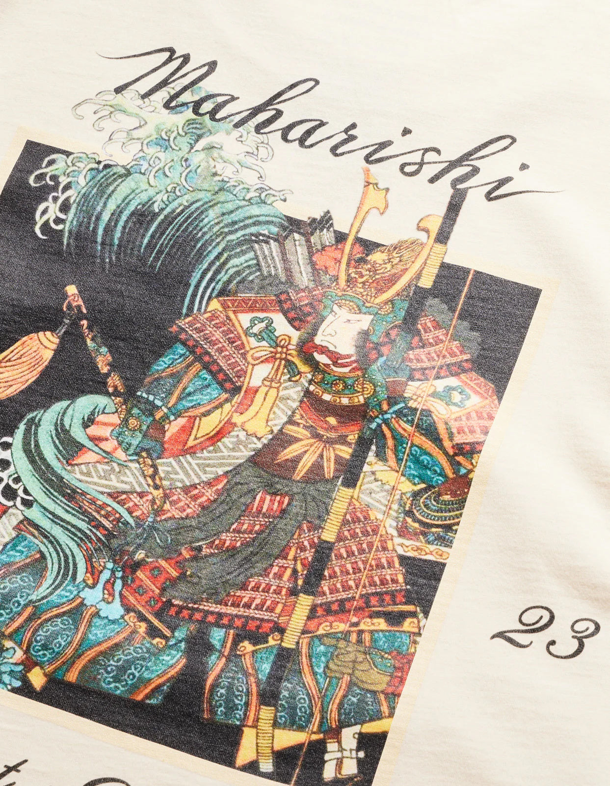 Maharishi Samurai vs Dragon L/S T-Shirt Ecru