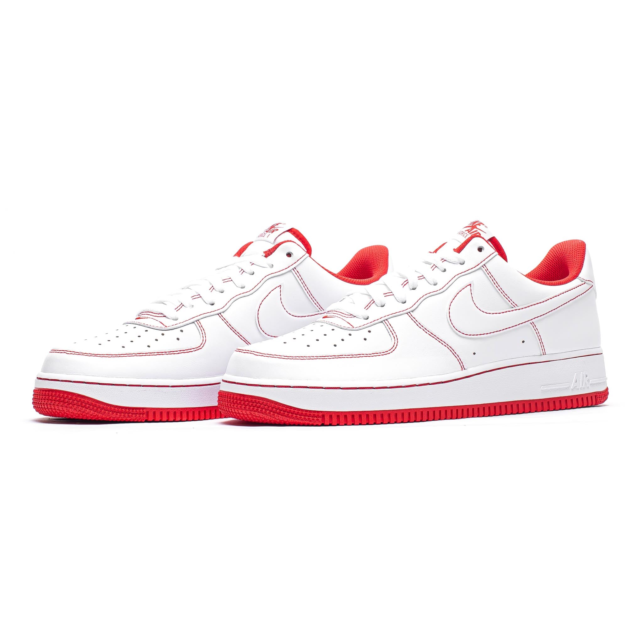 Nike Air Force 1 '07 'Contrast Stitch' White/University Red & SNEAKERBOX
