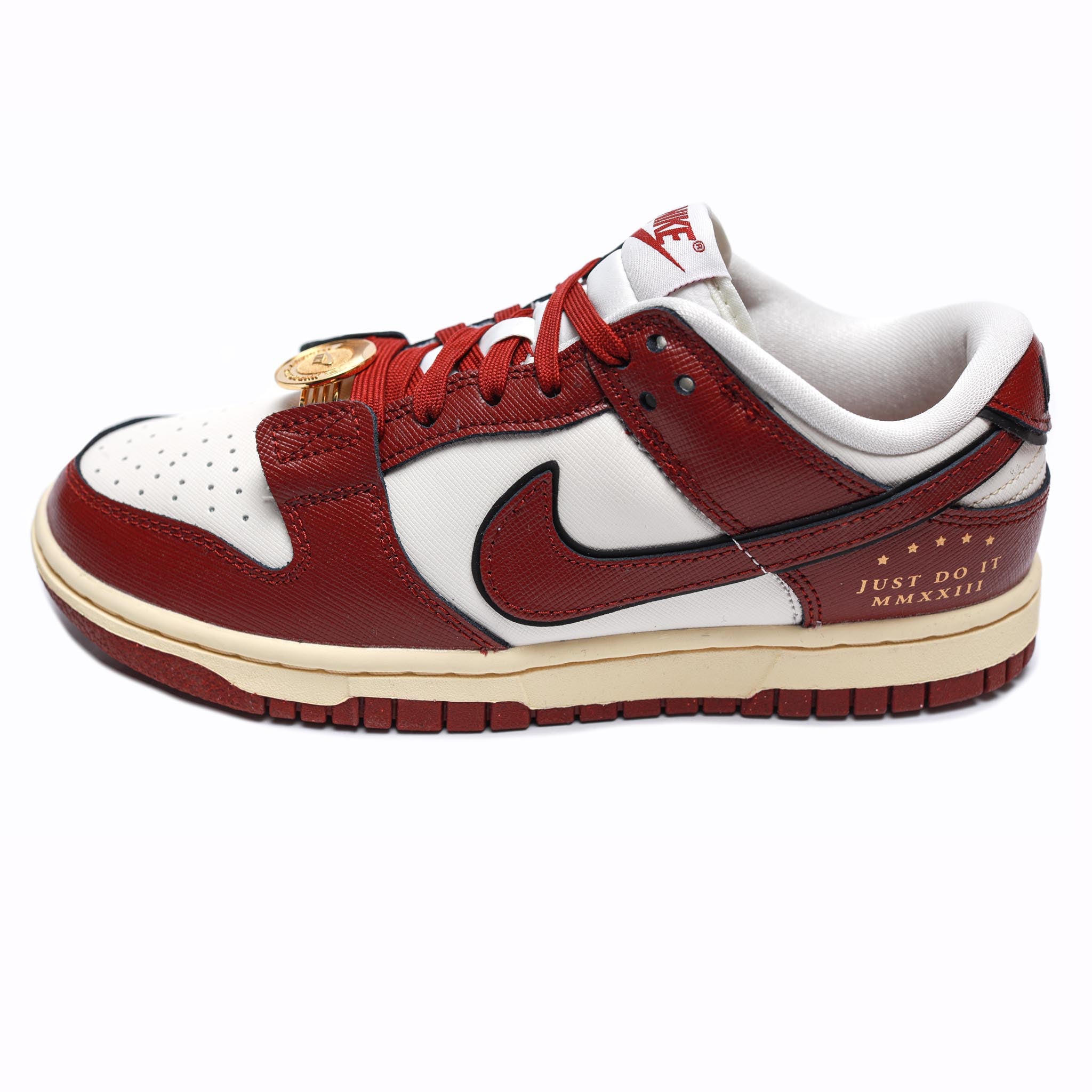 Nike Dunk Low SE Womens 'Just Do It' Sail/Team Red
