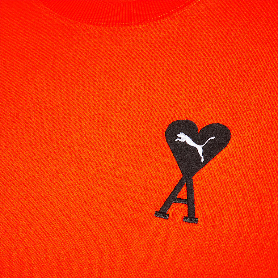 Puma x AMI Cropped Graphic Tee Orange