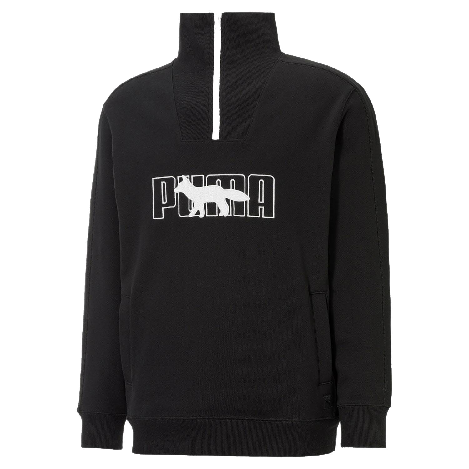 Puma x Maison Kitsuné 1/2 Zip FT Sweater Black/White