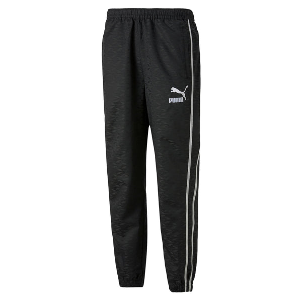 Puma PLAYERS LOUNGE T7 Woven Track Pants Black - PUMA BLACK-AOP