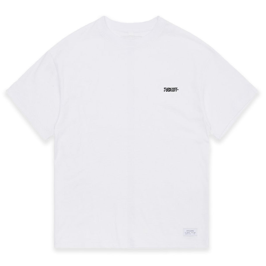 STAMPD F*** Off Tee White & SNEAKERBOX