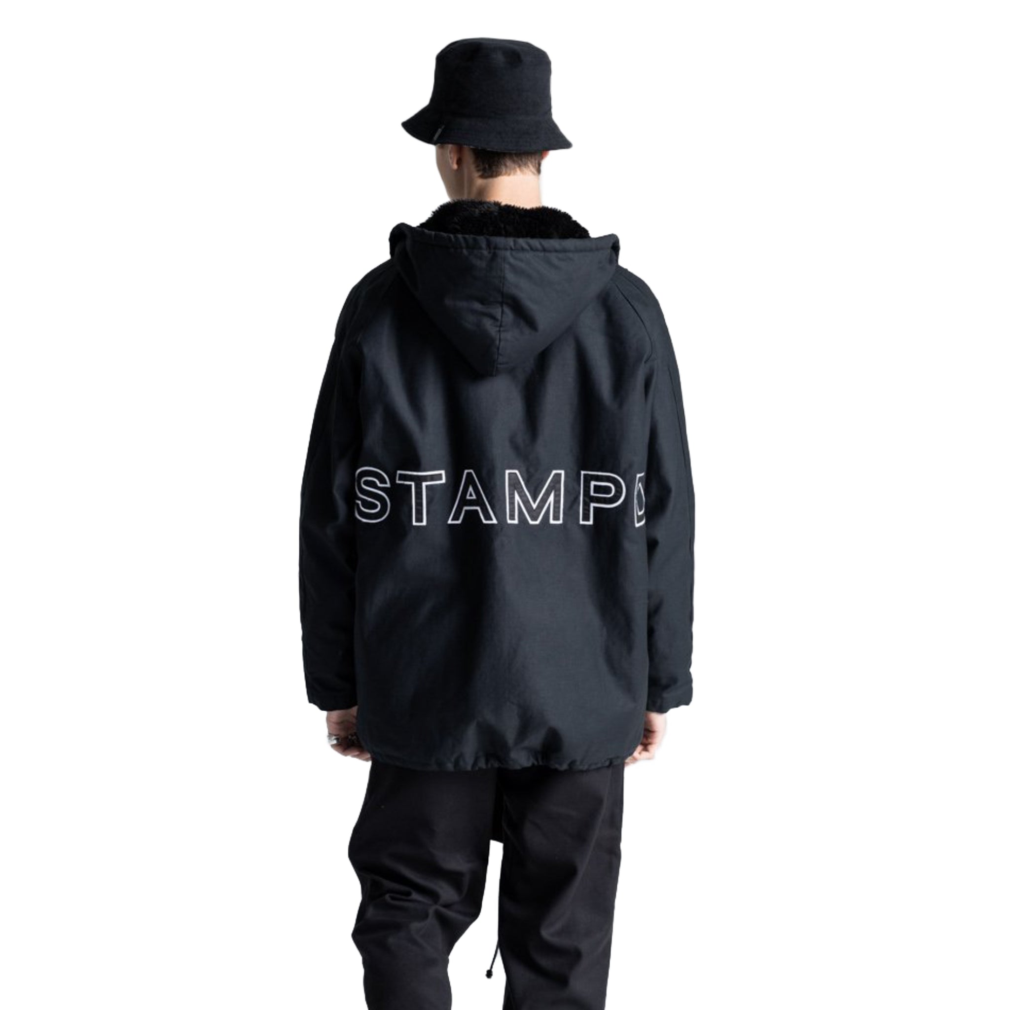 STAMPD Zepplin Overcoat Black