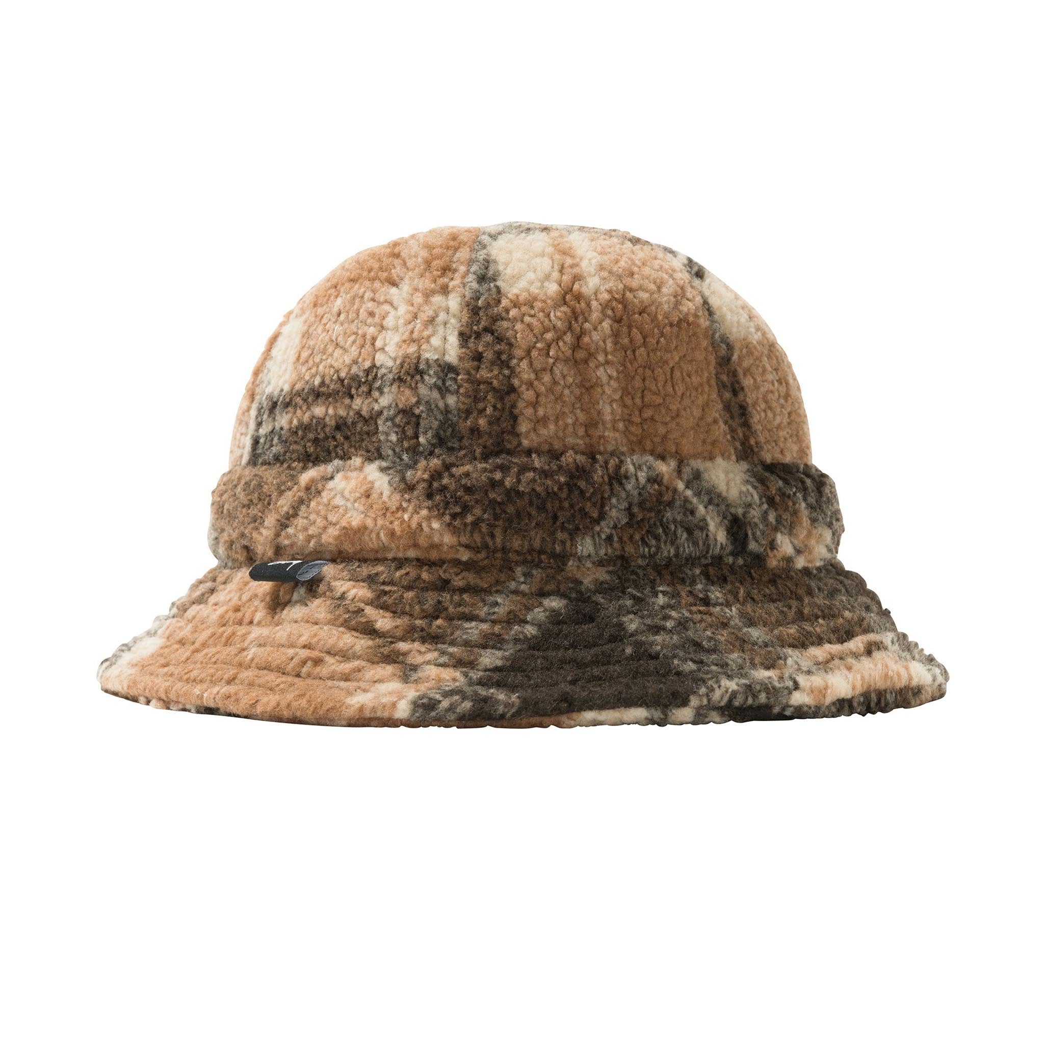Stussy Sherpa Fleece Bell Bucket Hat Brown