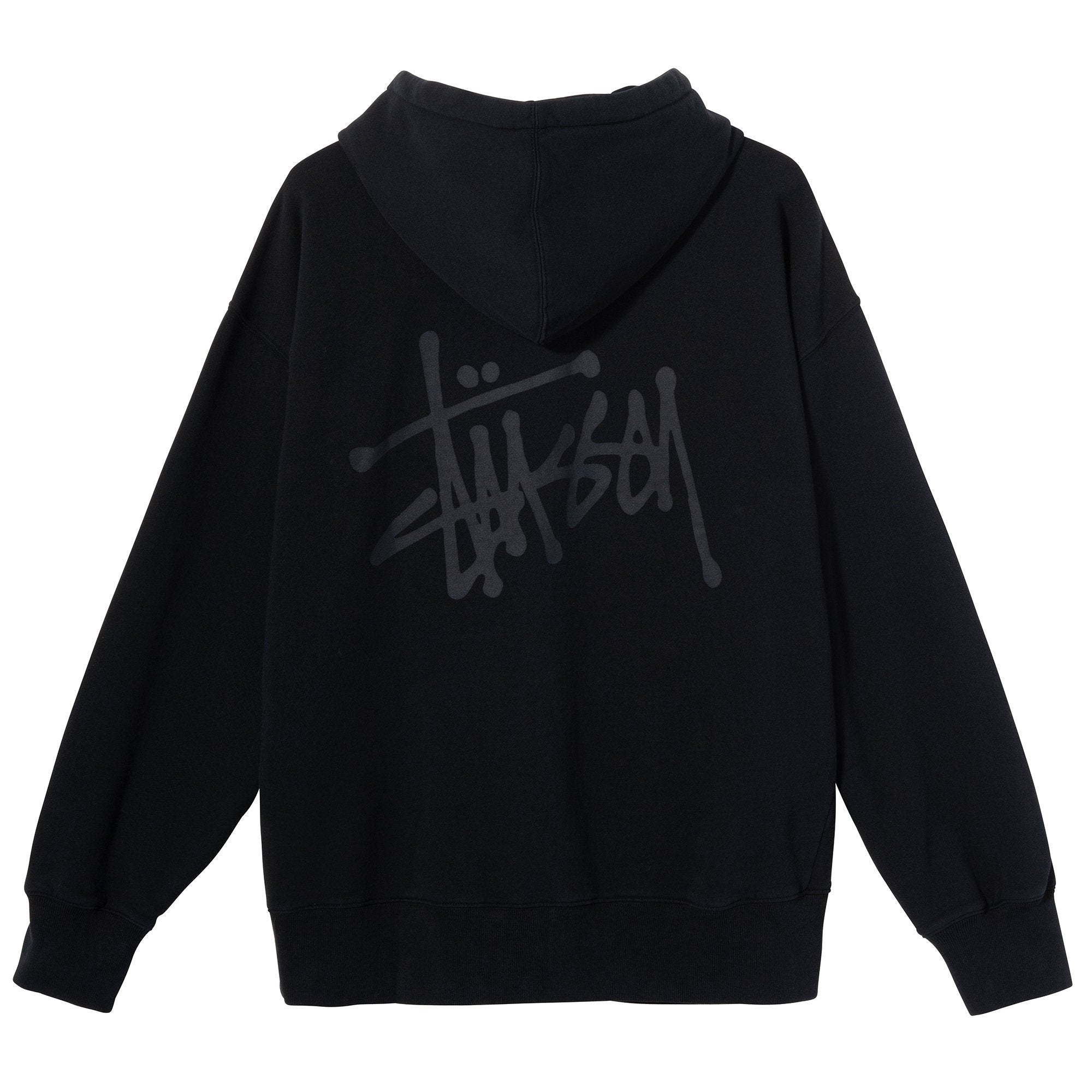 Stussy Slant Fleece Hood Black