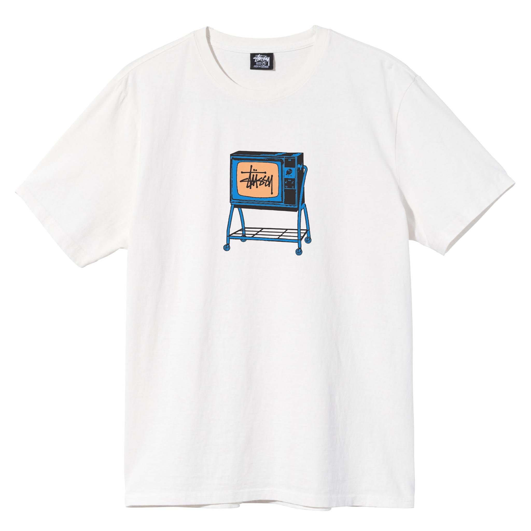 Stussy Rolling TV Pig Dyed Tee Natural
