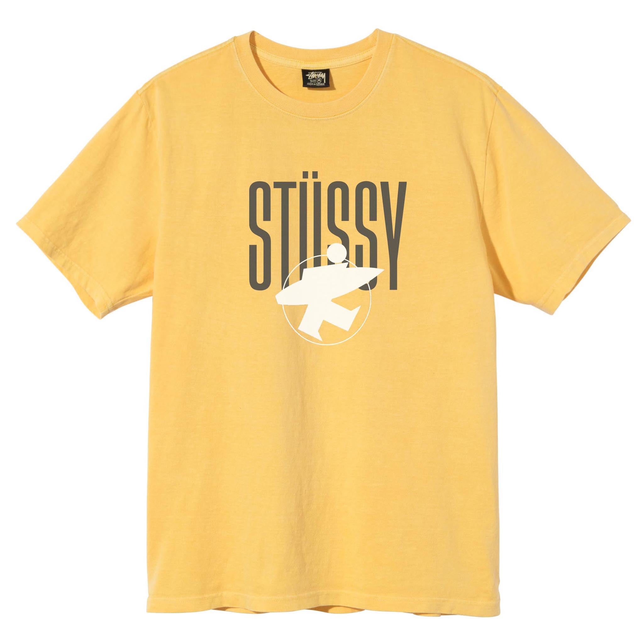 Stussy Surfman Pig Dyed Tee Yellow