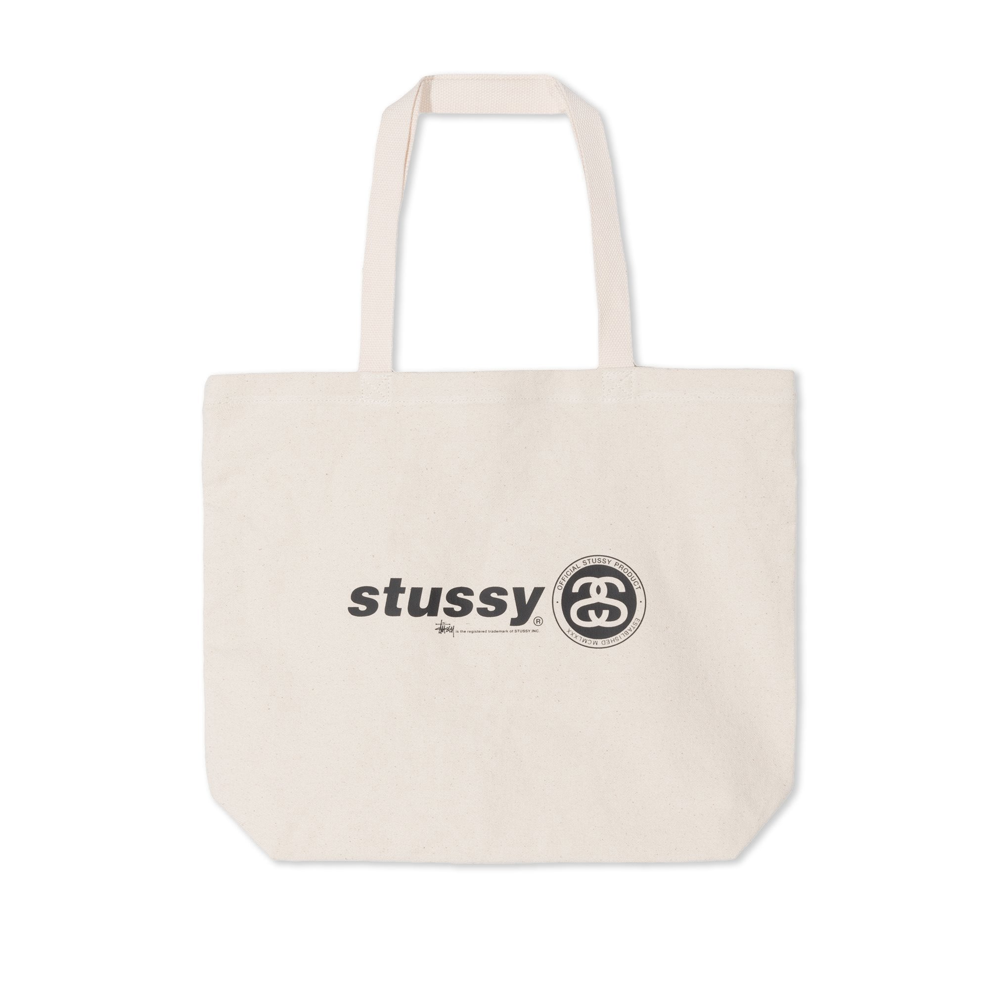 Stussy Italic Link Tote Bag Natural