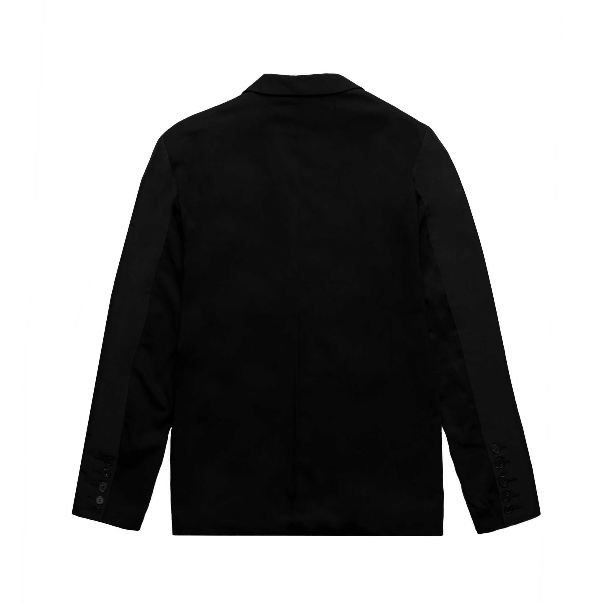Sunday Off Club Synthetic Fabric Sleeves Blazer Black