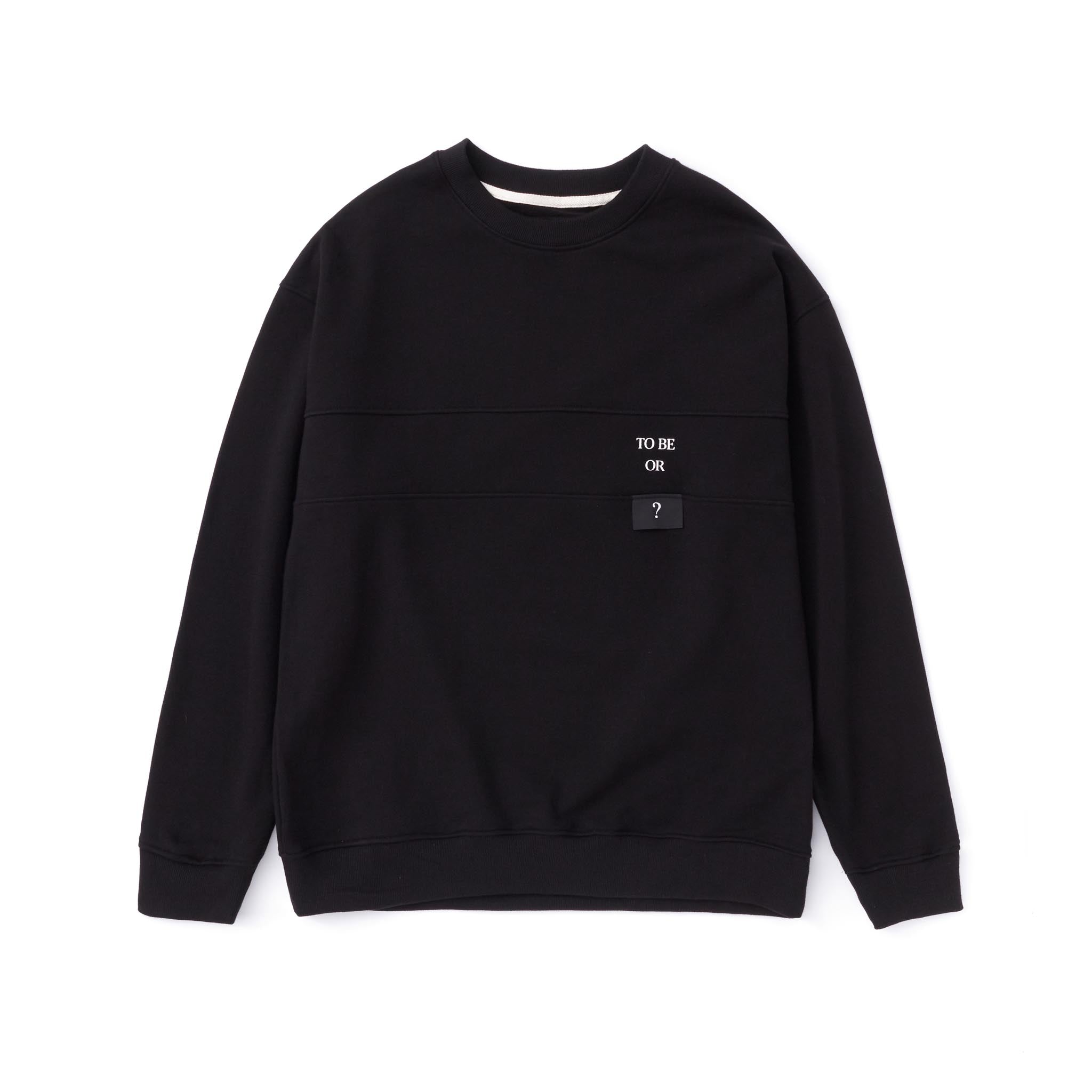 Tee Library To Be OR Crewneck Black