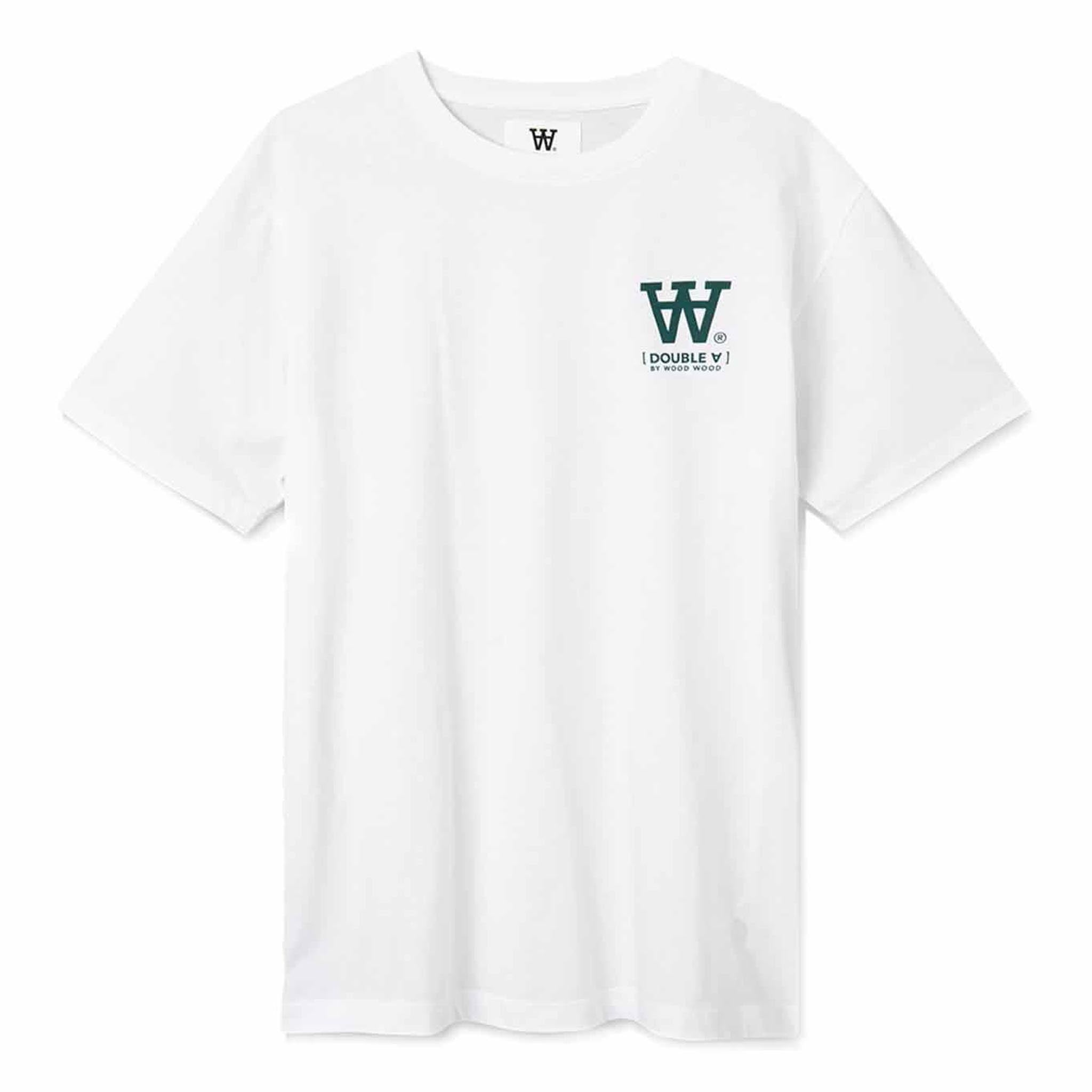 Wood Wood 'Double A' Ace Tee Bright White