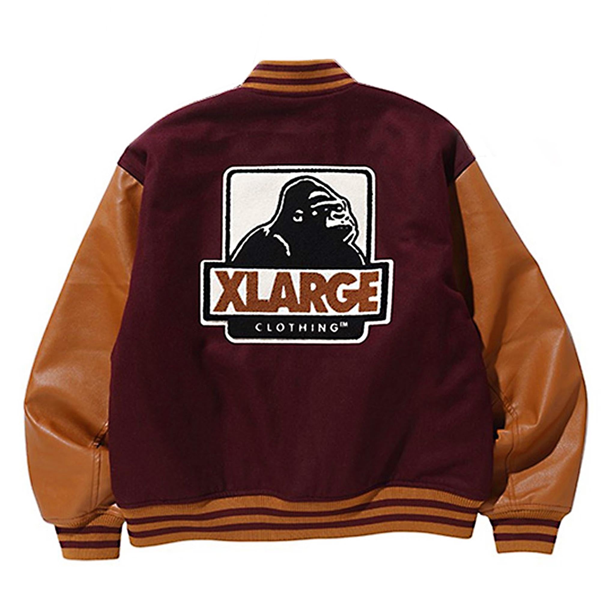 XLARGE OG Varsity Jacket Burgundy & SNEAKERBOX