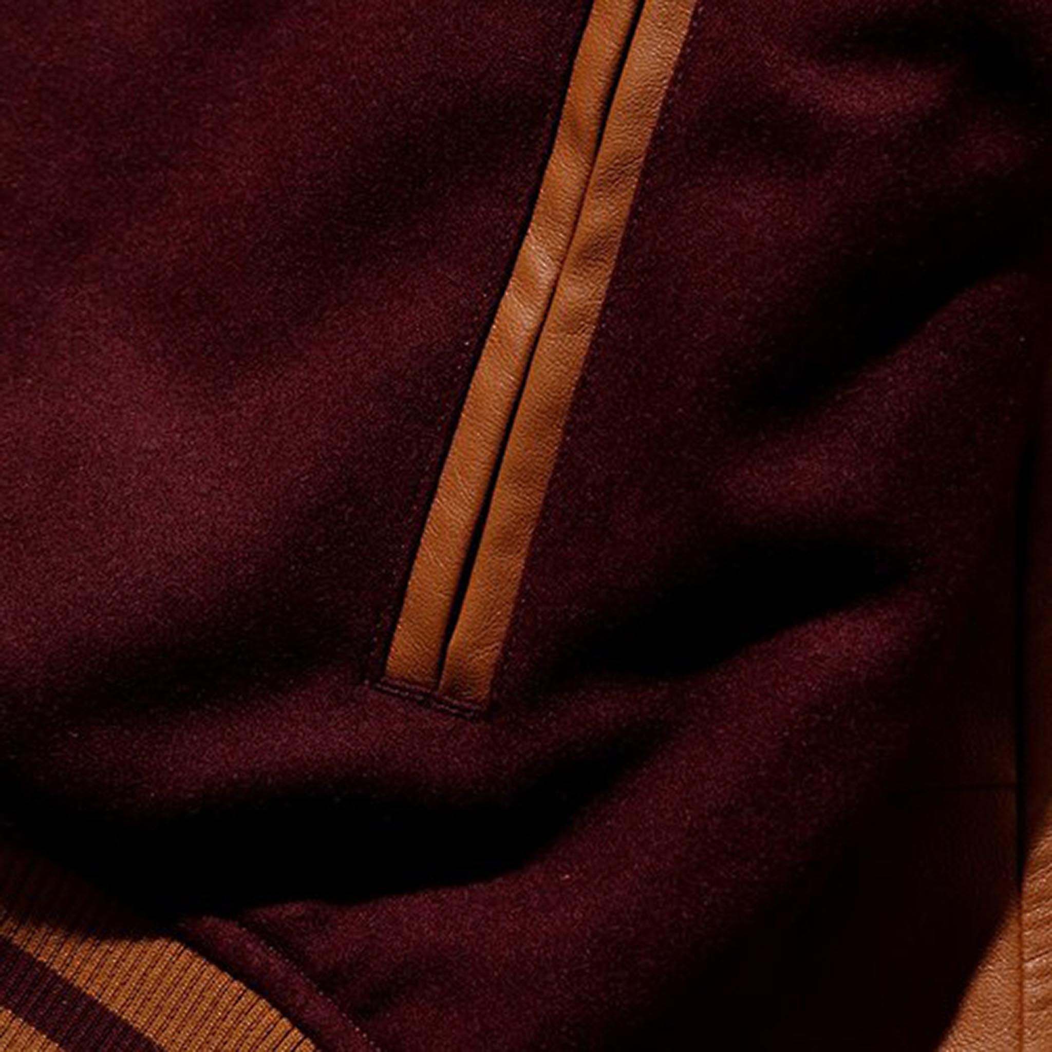XLARGE OG Varsity Jacket Burgundy & SNEAKERBOX